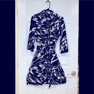 Women Express Black & White Pattern Dress